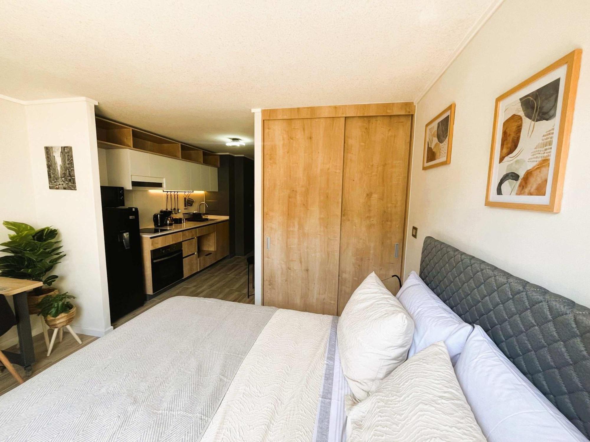 Apartamento Hom I Dpto Estudio Curico Con Fray Camilo Y Airea Cr612 Santiago